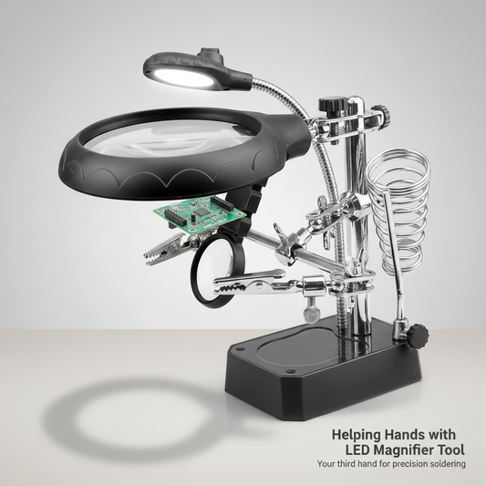 Helping Hands with LED Magnifier Tool (multi-purpose)