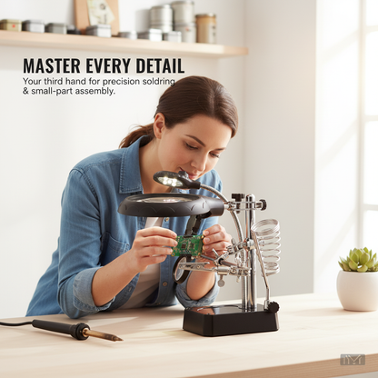 Helping Hands with LED Magnifier Tool (multi-purpose)