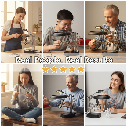 Helping Hands with LED Magnifier Tool (multi-purpose)